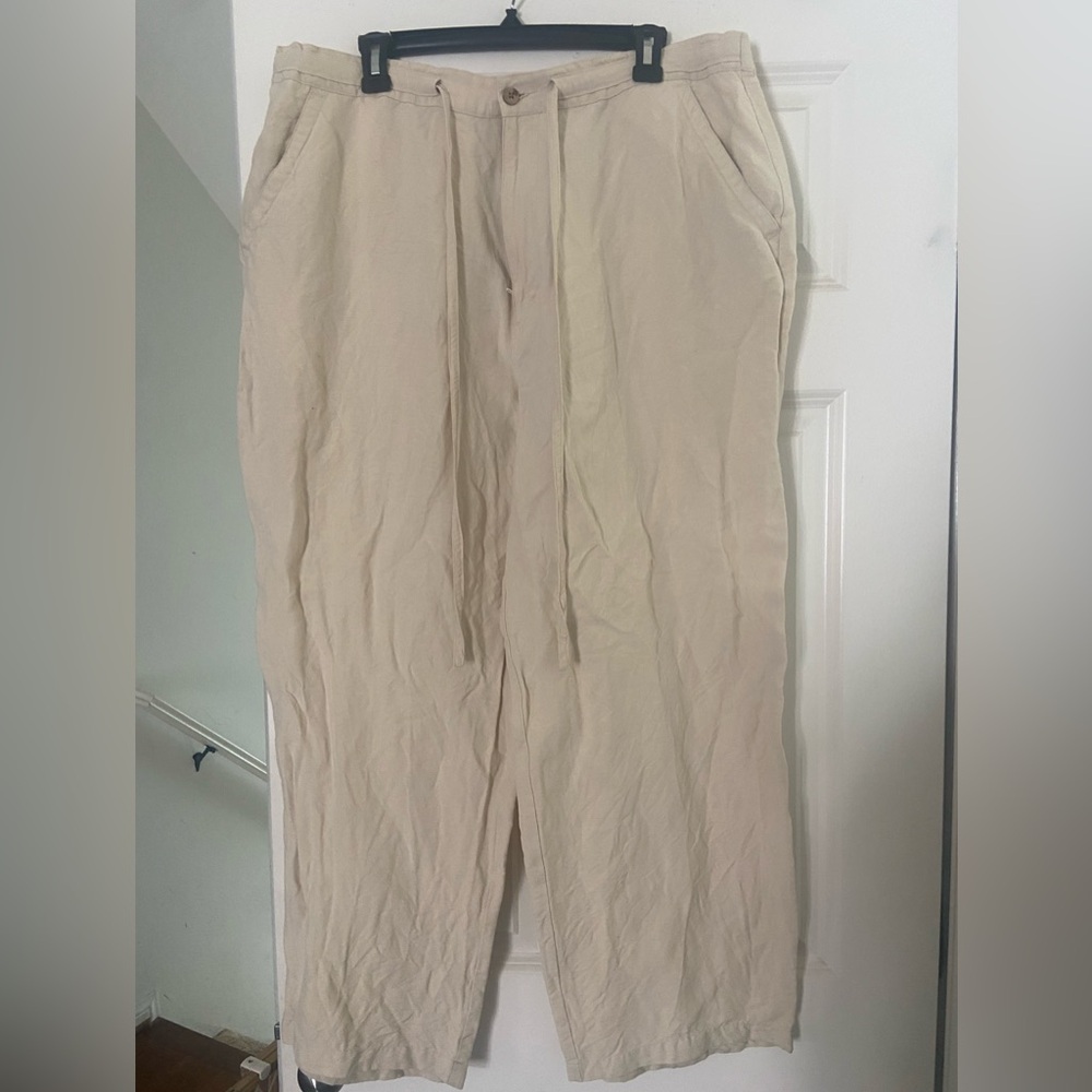 Cubavera Men's Light Beige Drawstring Jogger Pants